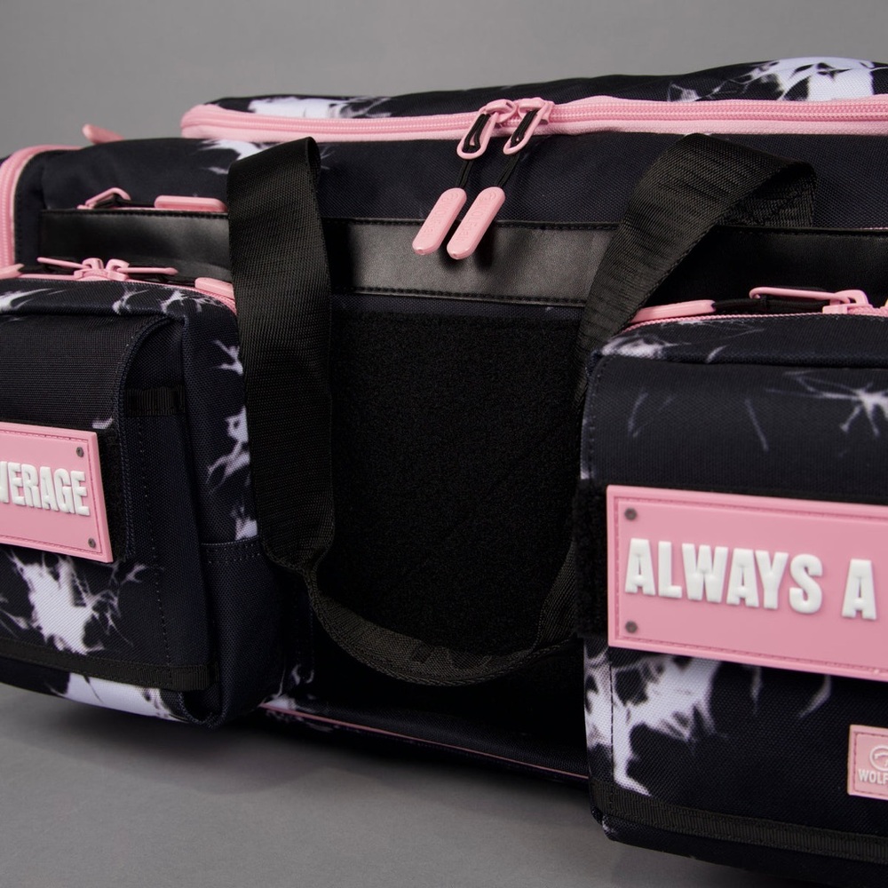 40L ULTIMATE DUFFLE BAG BLACK LIGHTNING KNOCKOUT PINK - Picture 7 of 16